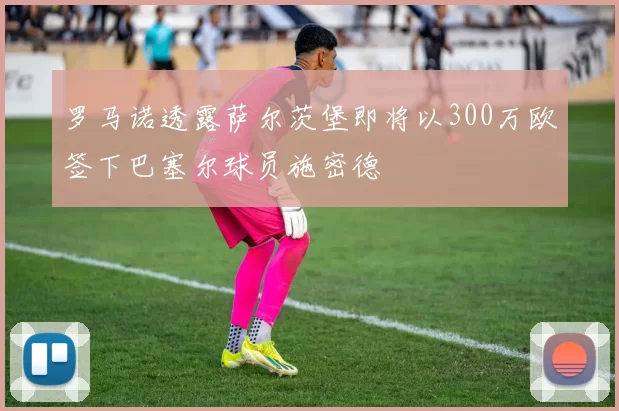 罗马诺透露萨尔茨堡即将以300万欧签下巴塞尔球员施密德